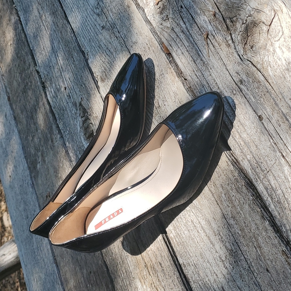 Prada Almond Toe Kitten Heel